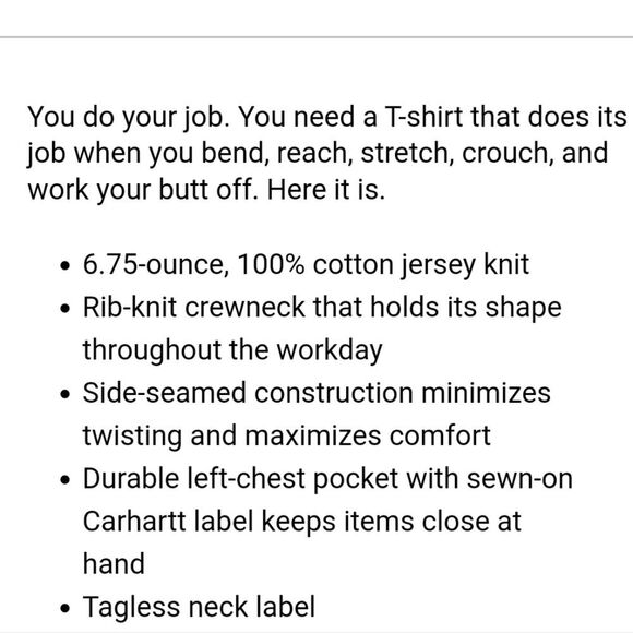 Carhartt Force Relaxed Fit Midweight S/S Pocket T-Shirt - Picture 2 of 5